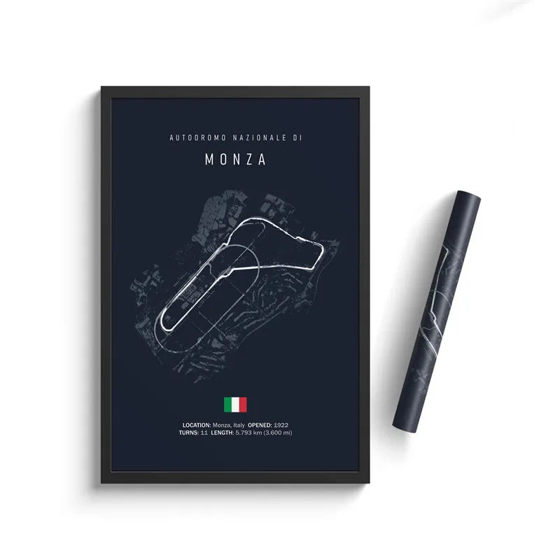 Formula One Racing Track Canvas Painting