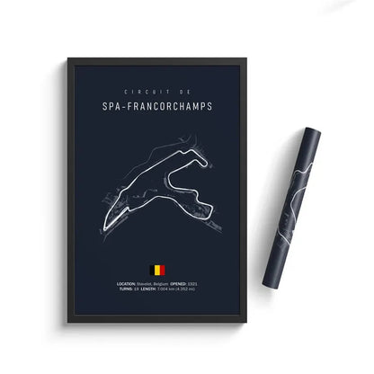 Formula One Racing Track Canvas Painting
