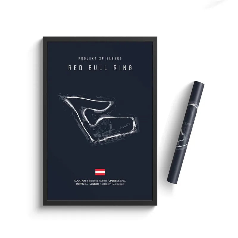 Formula One Racing Track Canvas Painting