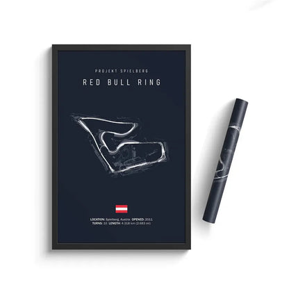 Formula One Racing Track Canvas Painting