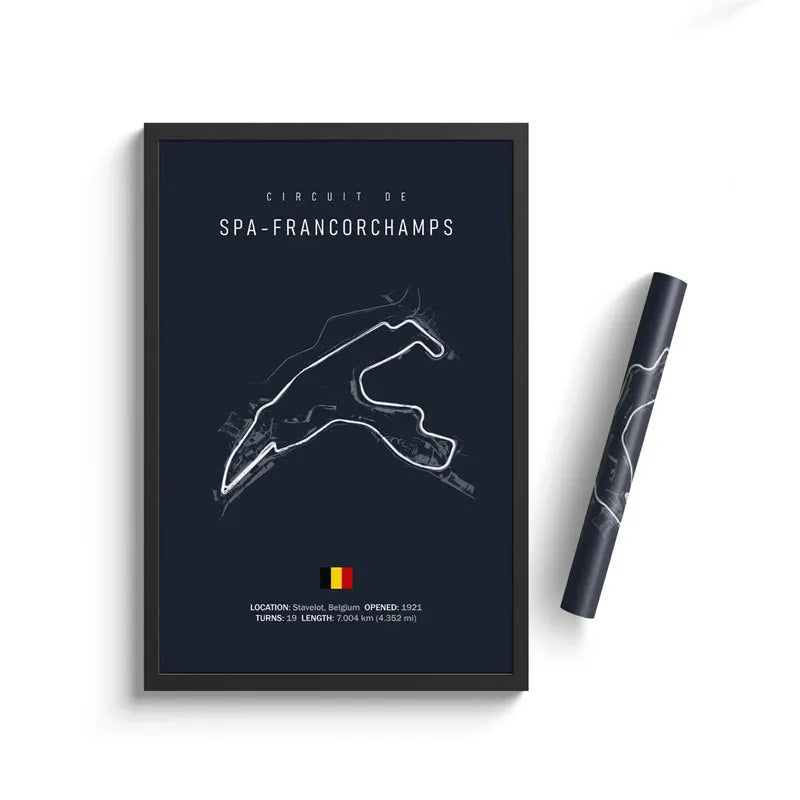 Formula One Racing Track Canvas Painting