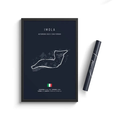 Formula One Racing Track Canvas Painting