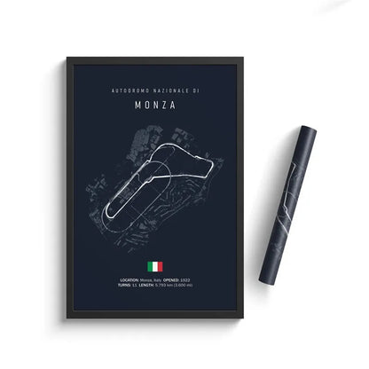 Formula One Racing Track Canvas Painting