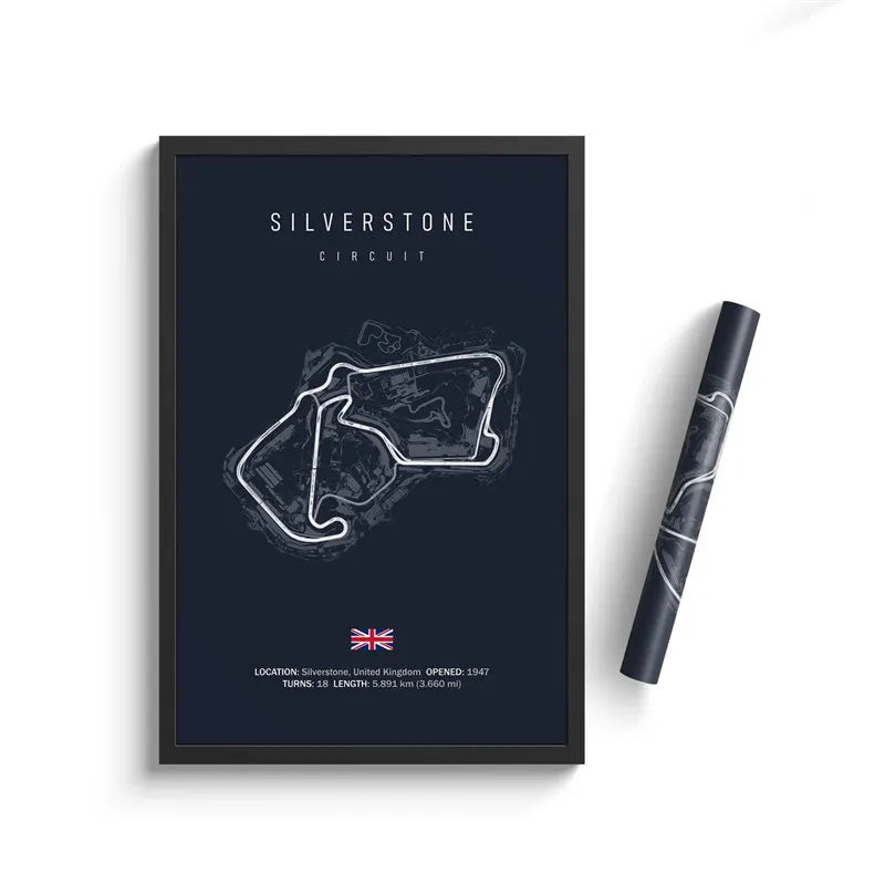 Formula One Racing Track Canvas Painting
